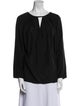 Emilio Pucci Silk V-Neck Blouse