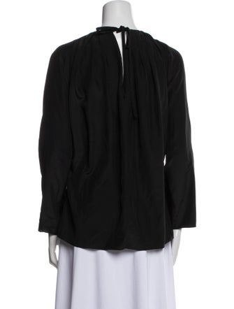 Emilio Pucci Silk V-Neck Blouse