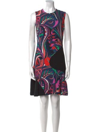 Emilio Pucci Printed Knee-Length Dress