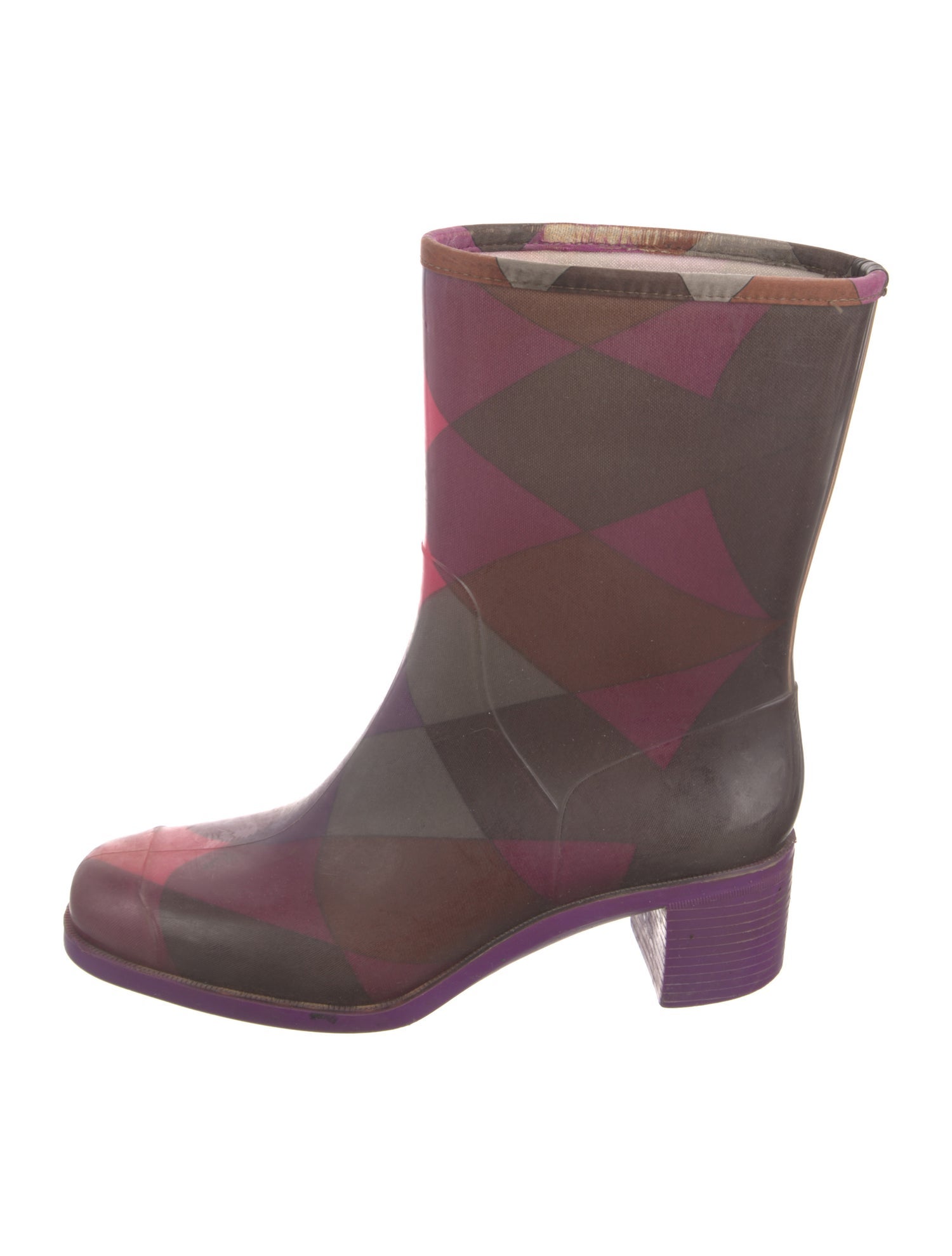 Emilio Pucci Rubber Printed Rain Boots