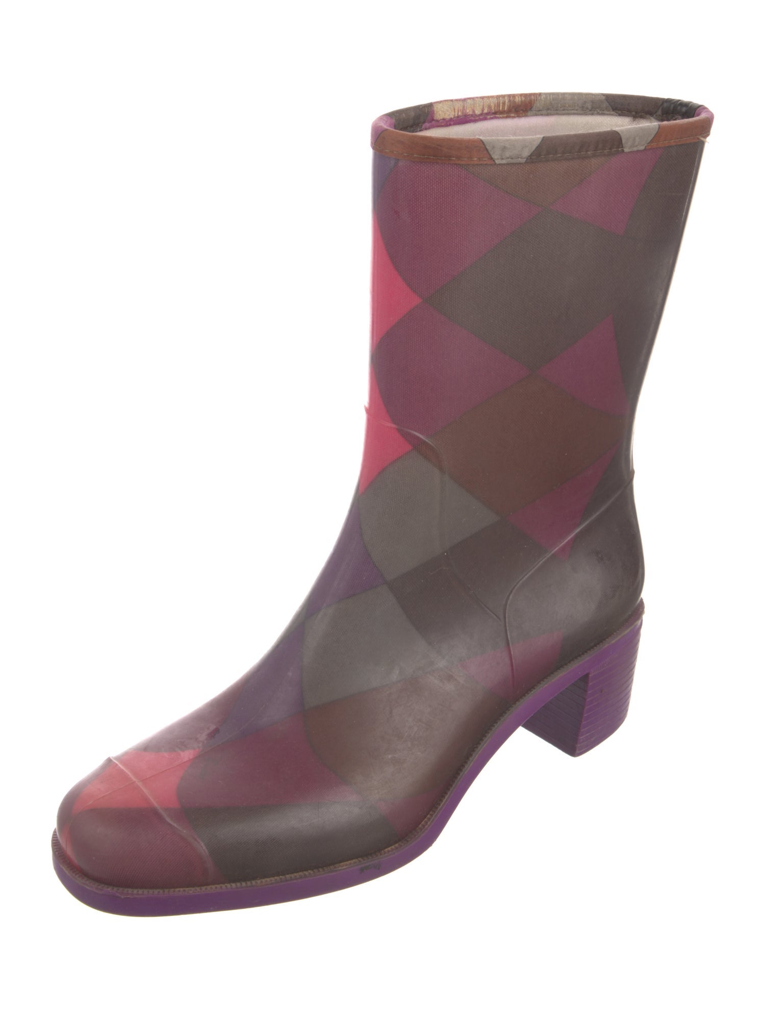 Emilio Pucci Rubber Printed Rain Boots