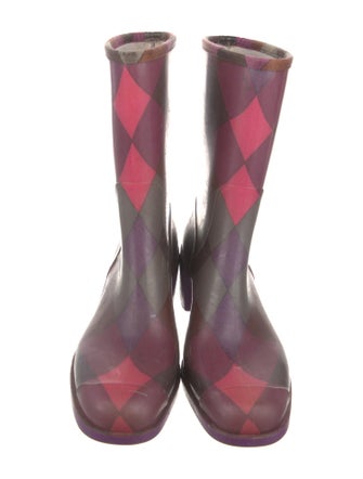 Emilio Pucci Rubber Printed Rain Boots