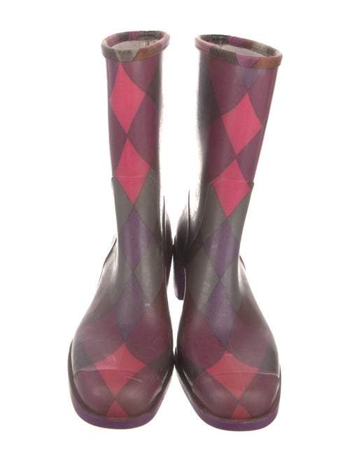Emilio Pucci Rubber Printed Rain Boots