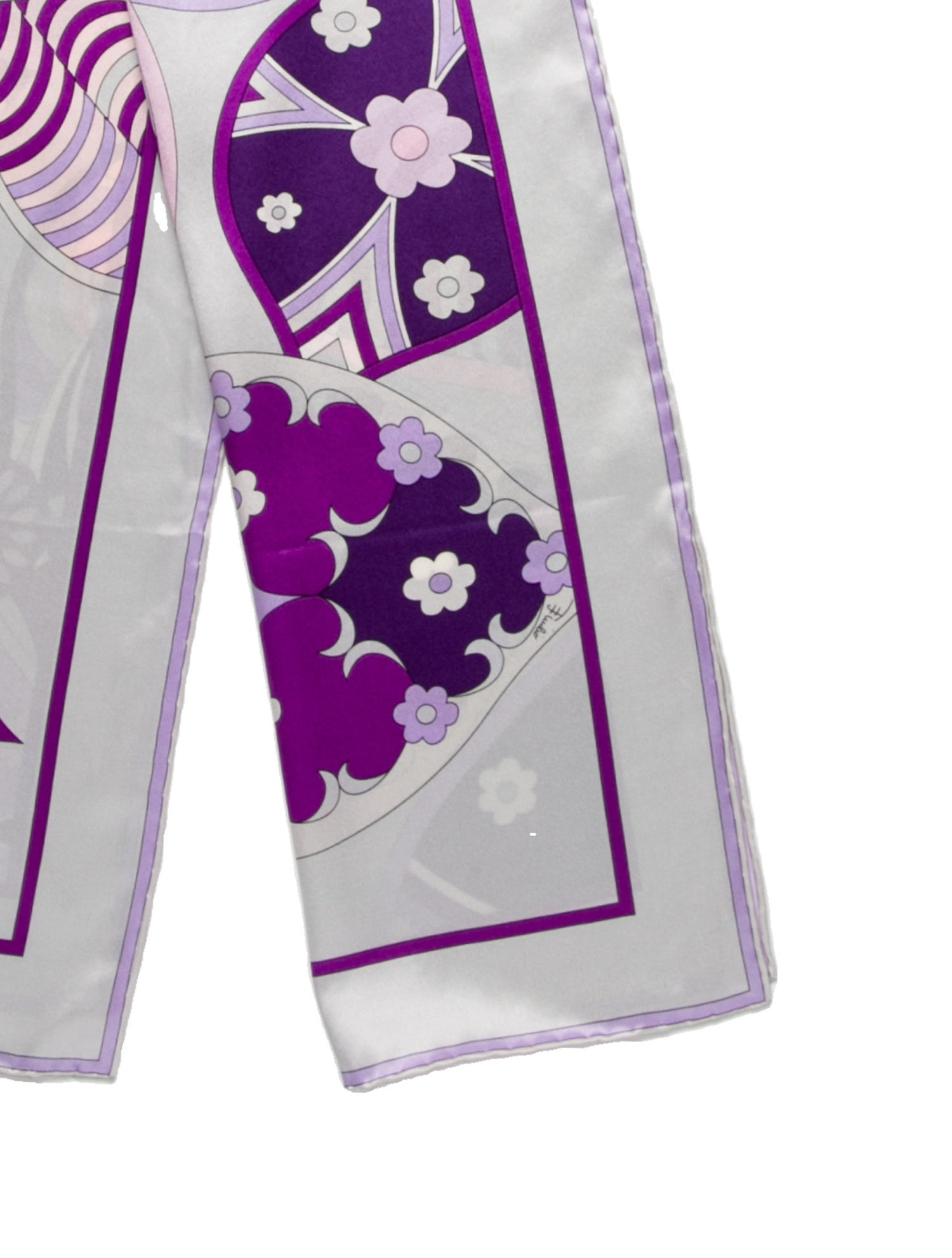 Emilio Pucci Silk Floral Print Scarf