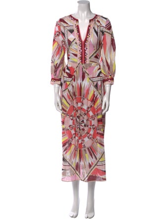Emilio Pucci Printed Long Dress