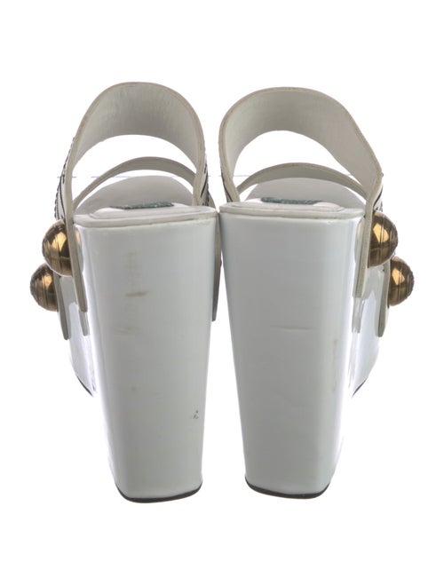 Emilio Pucci Leather Printed Slides