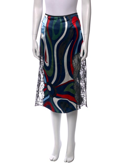 Emilio Pucci Printed Knee-Length Skirt