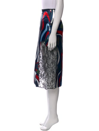Emilio Pucci Printed Knee-Length Skirt