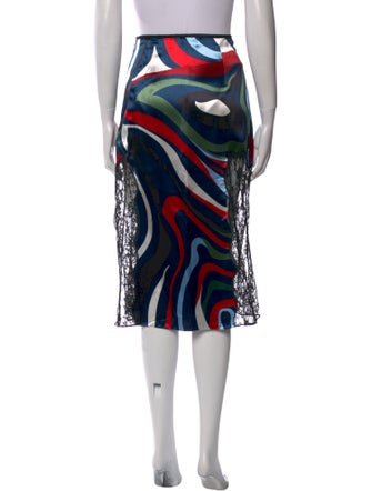 Emilio Pucci Printed Knee-Length Skirt