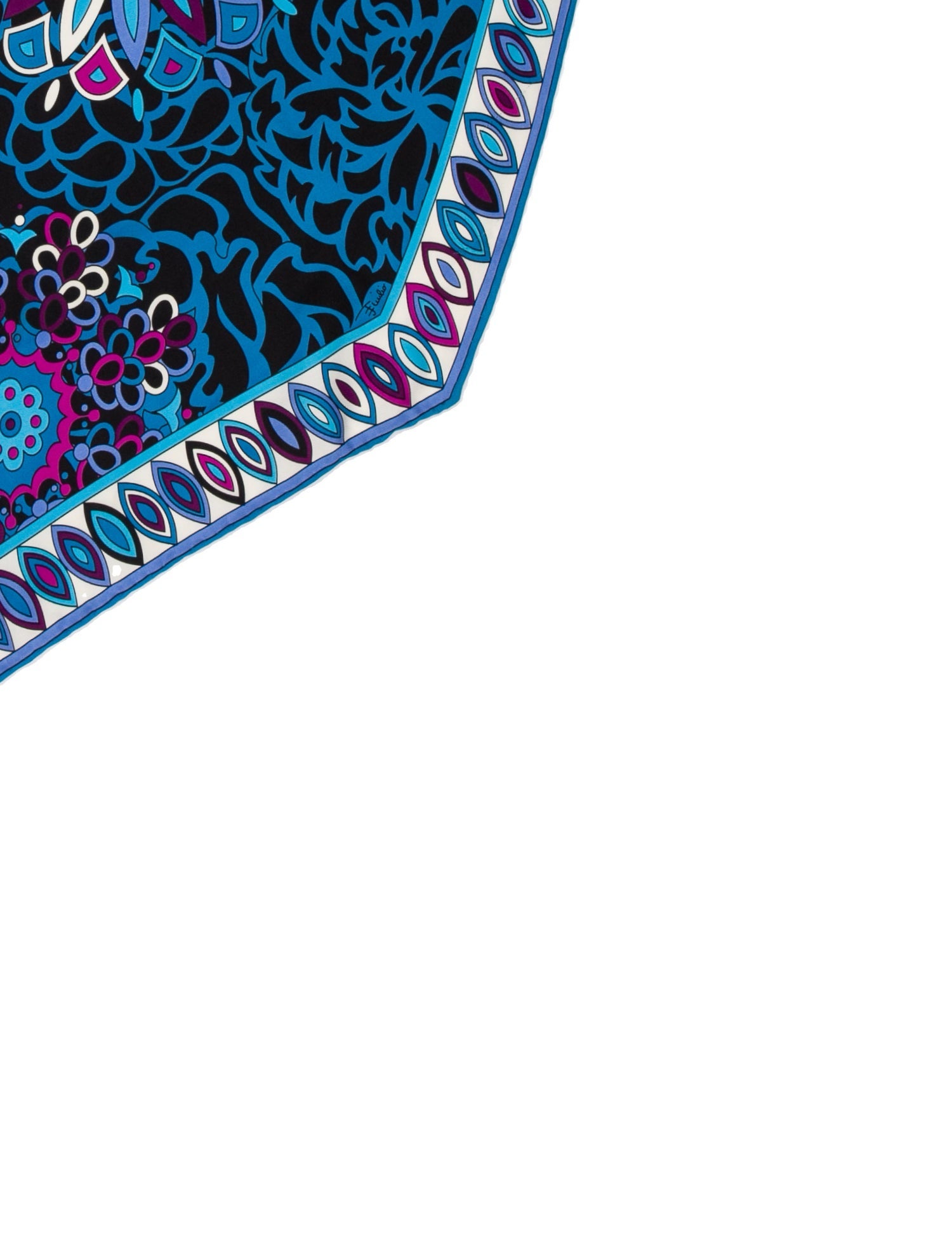 Emilio Pucci Silk Floral Print Scarf