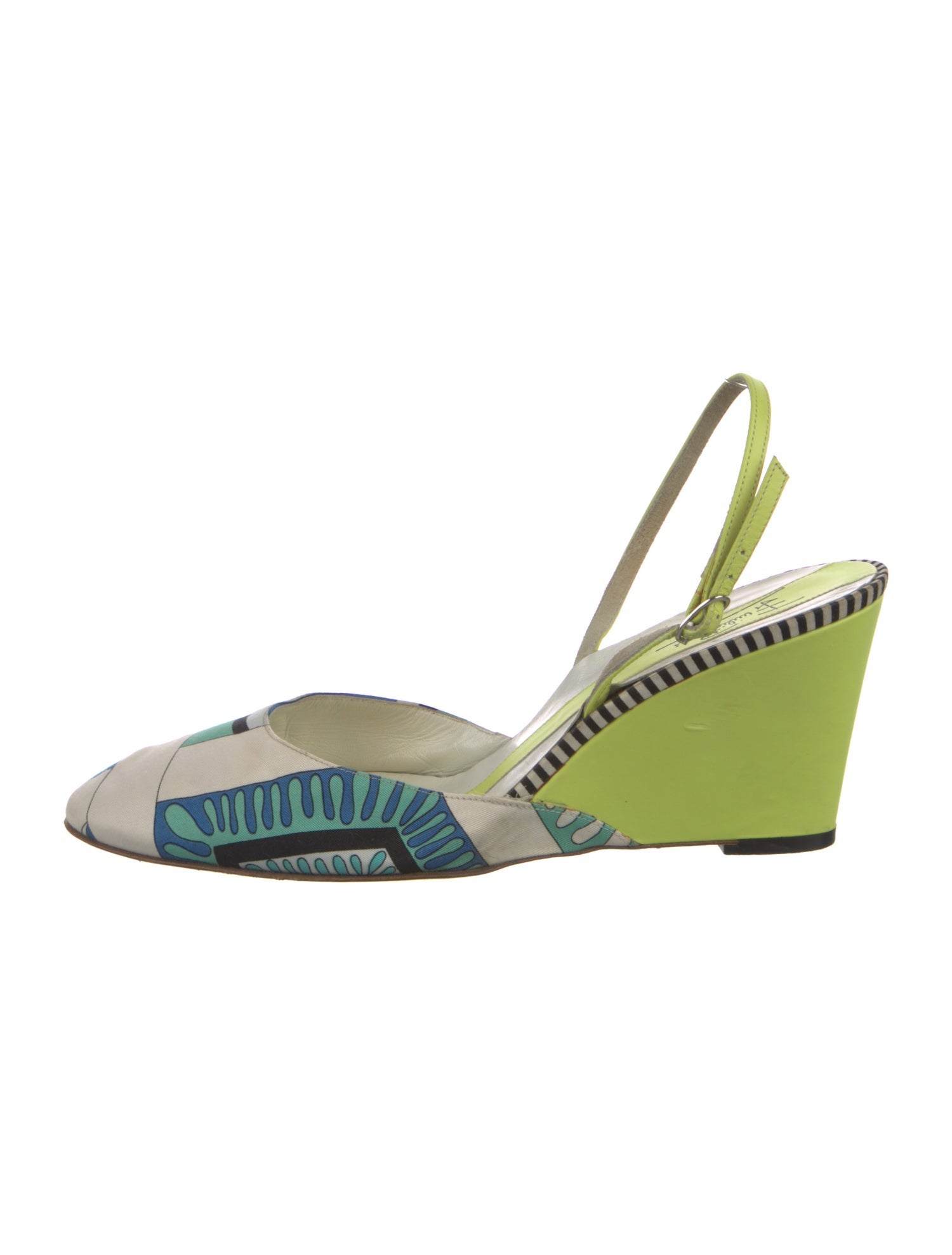 Emilio Pucci Printed Slingback Pumps