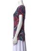 Emilio Pucci Printed Bateau Neckline T-Shirt