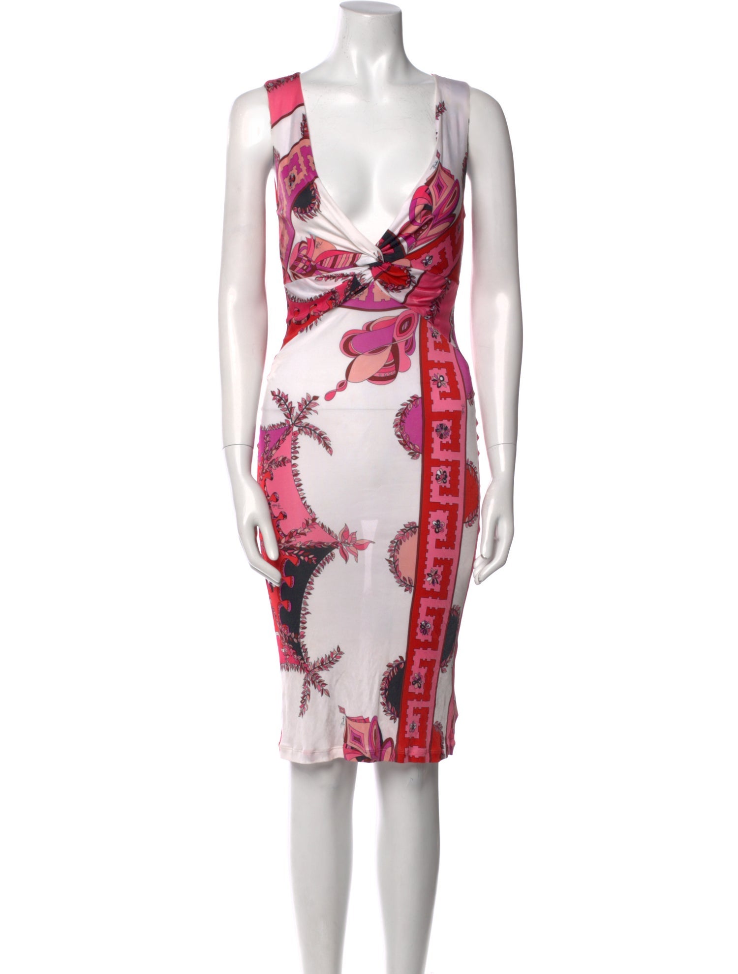 Emilio Pucci Printed Midi Length Dress