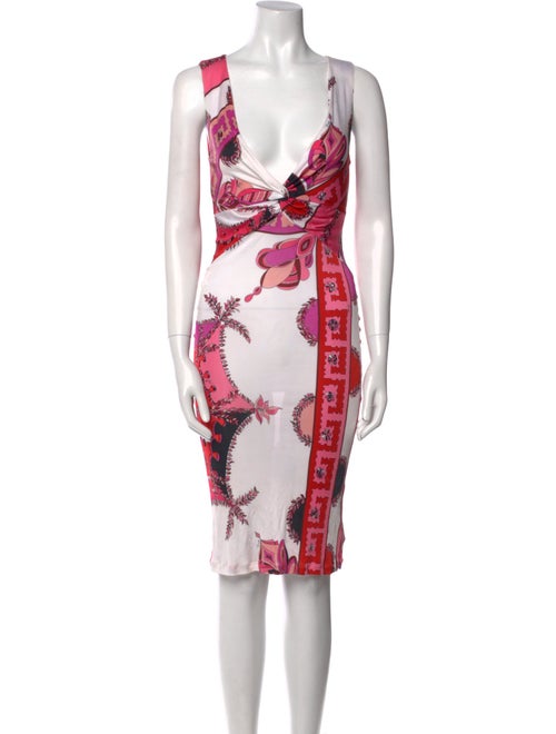 Emilio Pucci Printed Midi Length Dress