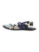 Emilio Pucci Leather Printed Slingback Sandals