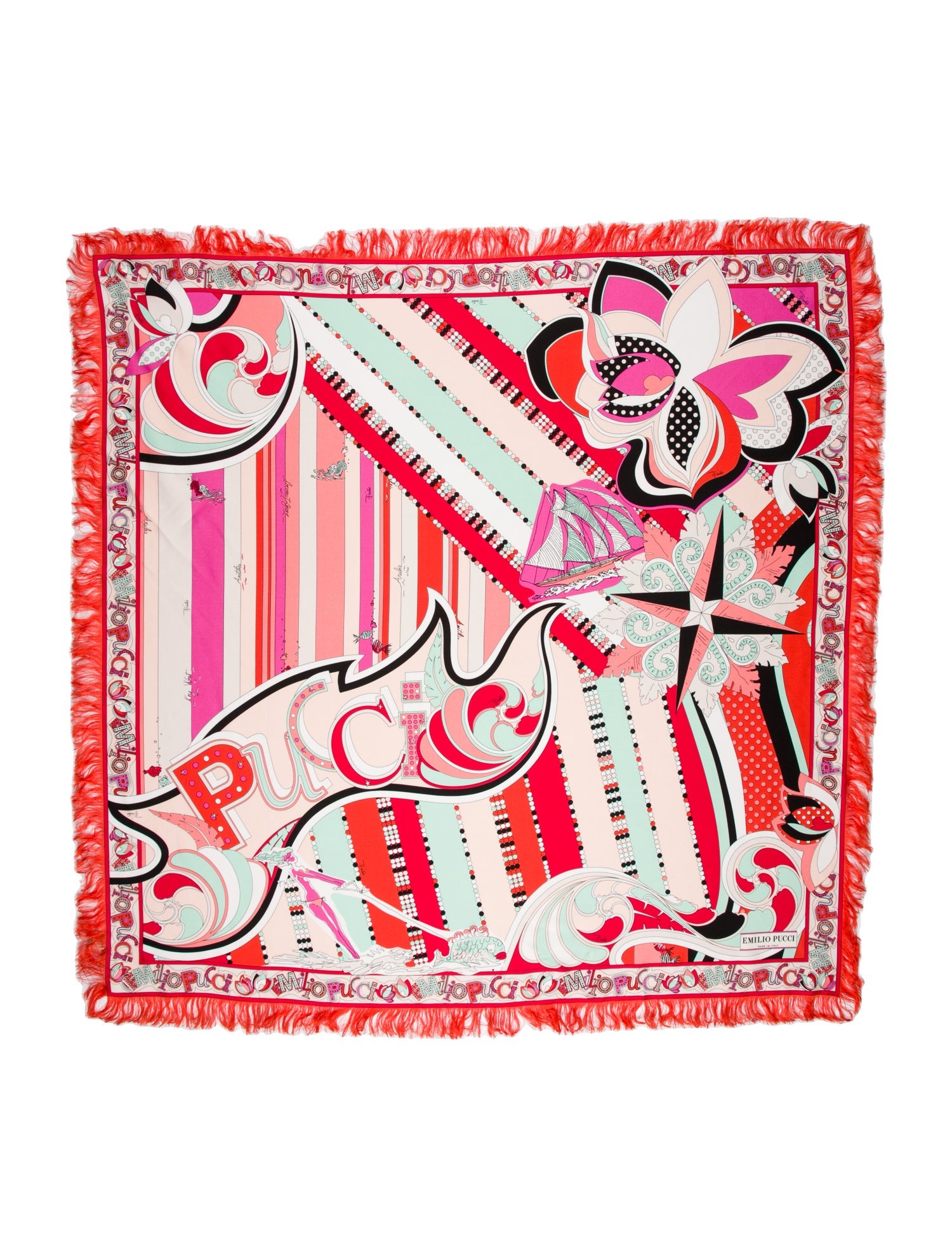 Emilio Pucci Silk Printed Scarf