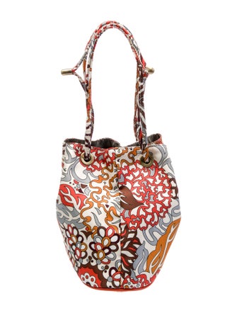 Emilio Pucci Nylon Top Handle Bag