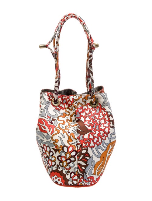 Emilio Pucci Nylon Top Handle Bag