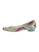 Emilio Pucci Satin Printed Ballet Flats