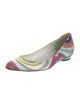 Emilio Pucci Satin Printed Ballet Flats