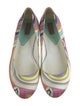 Emilio Pucci Satin Printed Ballet Flats