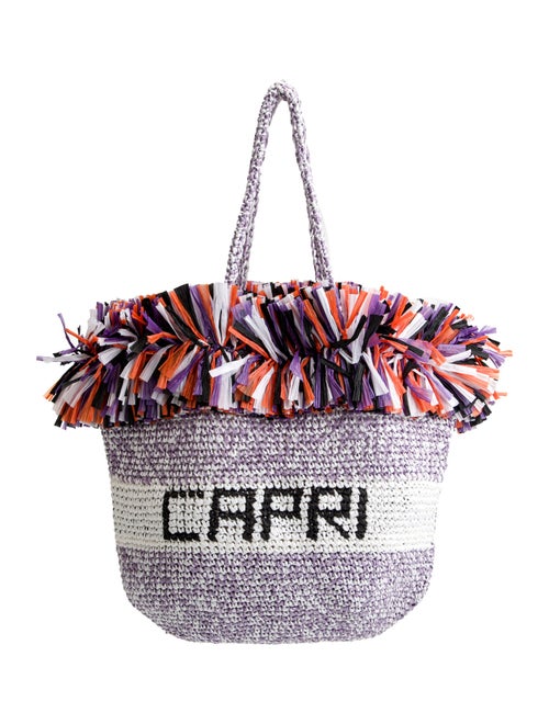 Emilio Pucci Straw Bucket Bag