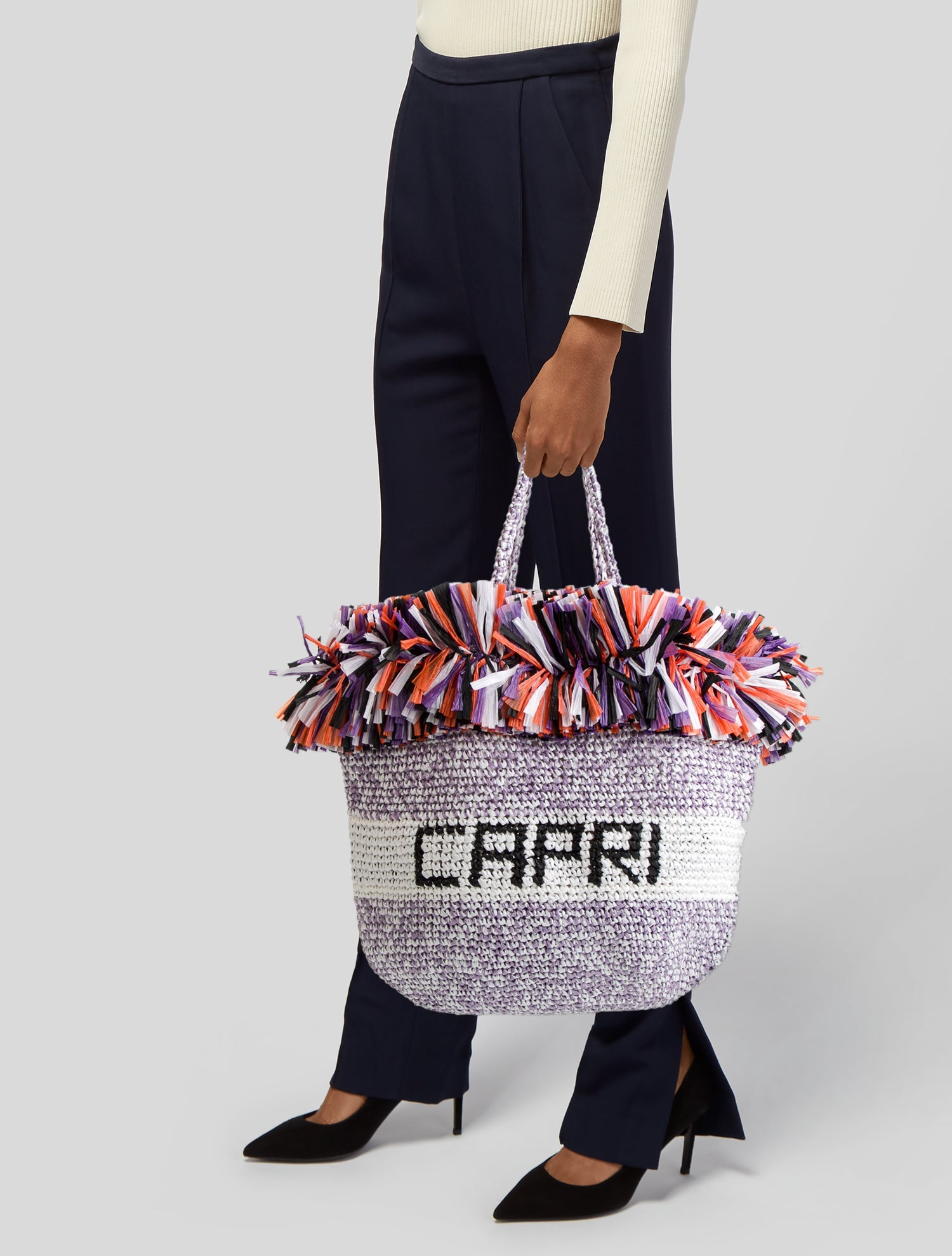 Emilio Pucci Straw Bucket Bag