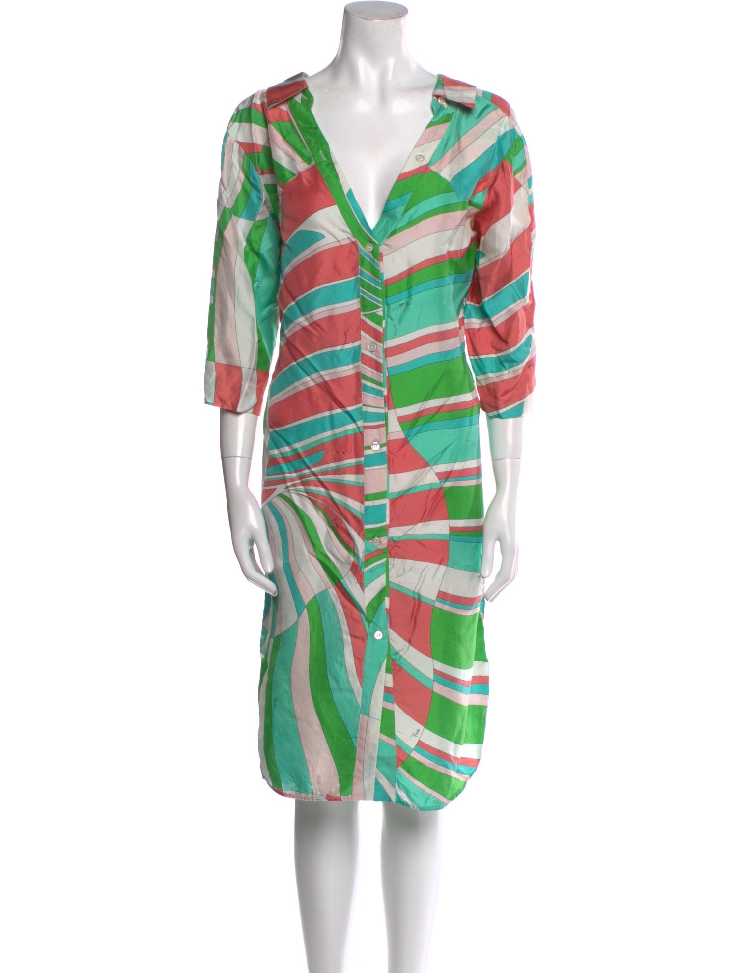 Emilio Pucci Printed Knee-Length Dress