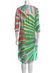 Emilio Pucci Printed Knee-Length Dress