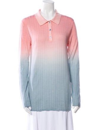 Emilio Pucci Virgin Wool Colorblock Pattern Sweater