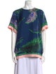 Emilio Pucci Silk Printed T-Shirt