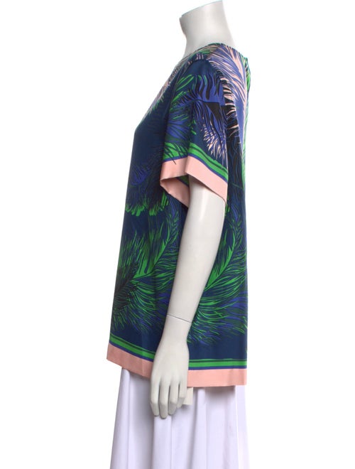 Emilio Pucci Silk Printed T-Shirt