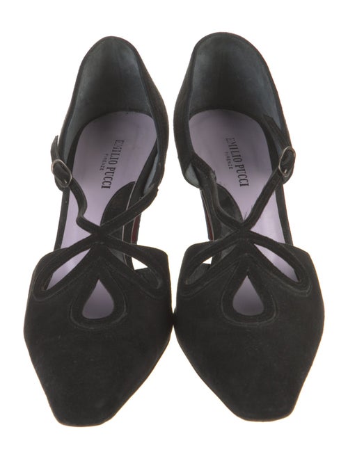 Emilio Pucci Suede D'Orsay Pumps