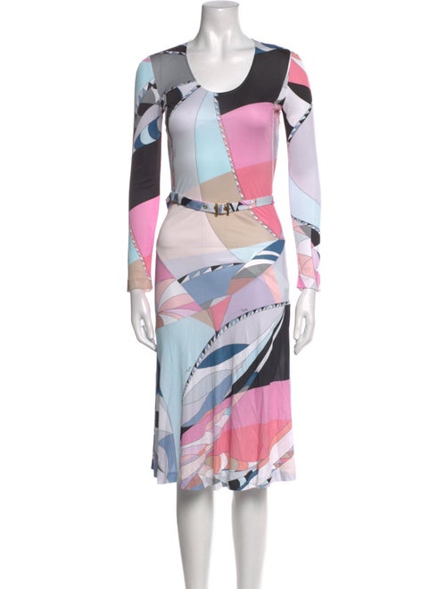 Emilio Pucci Printed Midi Length Dress
