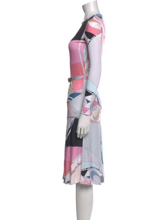 Emilio Pucci Printed Midi Length Dress