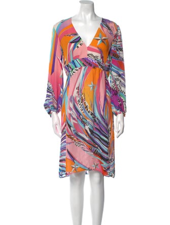 Emilio Pucci Silk Midi Length Dress