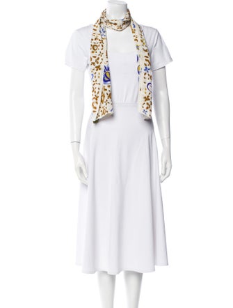 Emilio Pucci Silk Floral Print Scarf