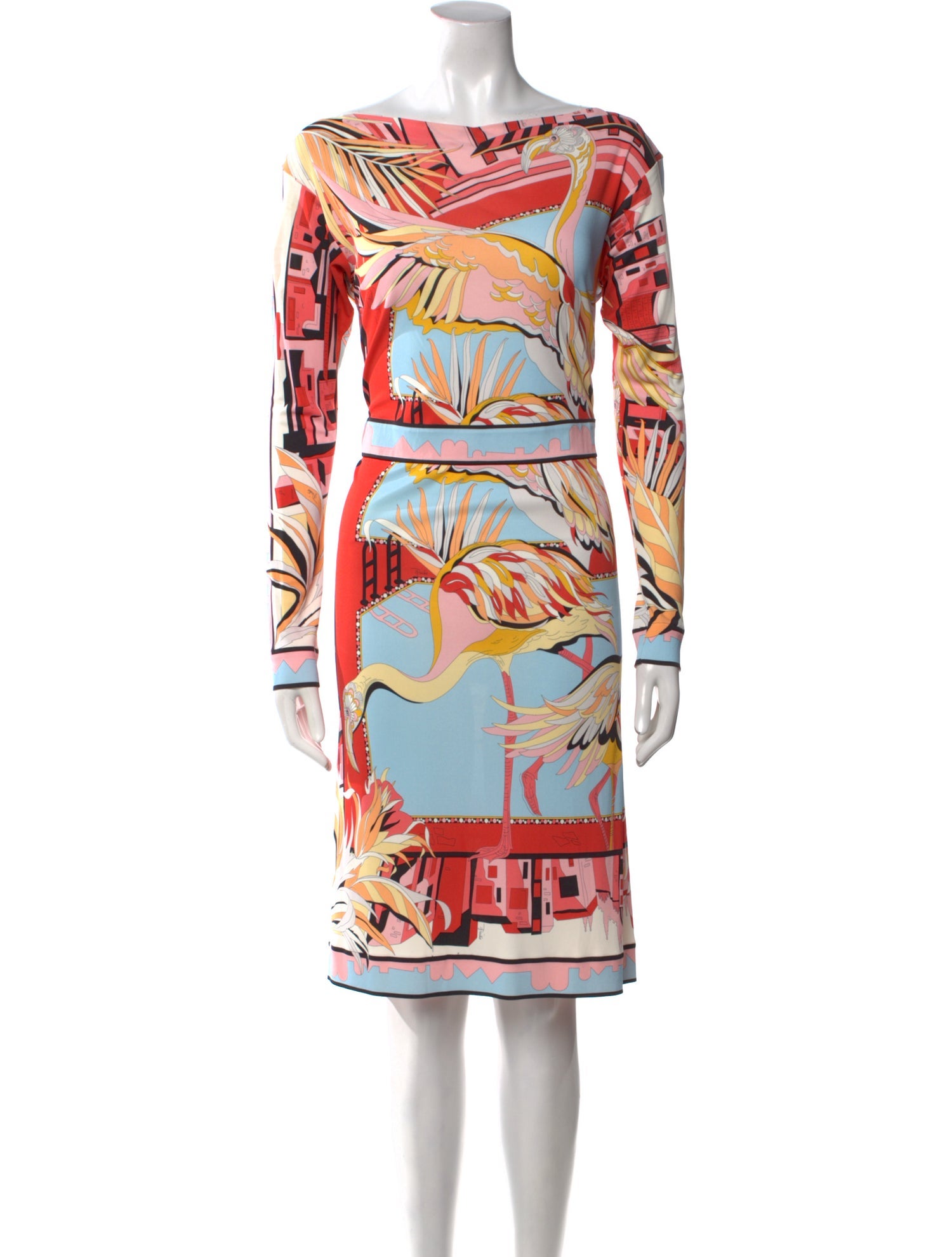 Emilio Pucci Silk Knee-Length Dress