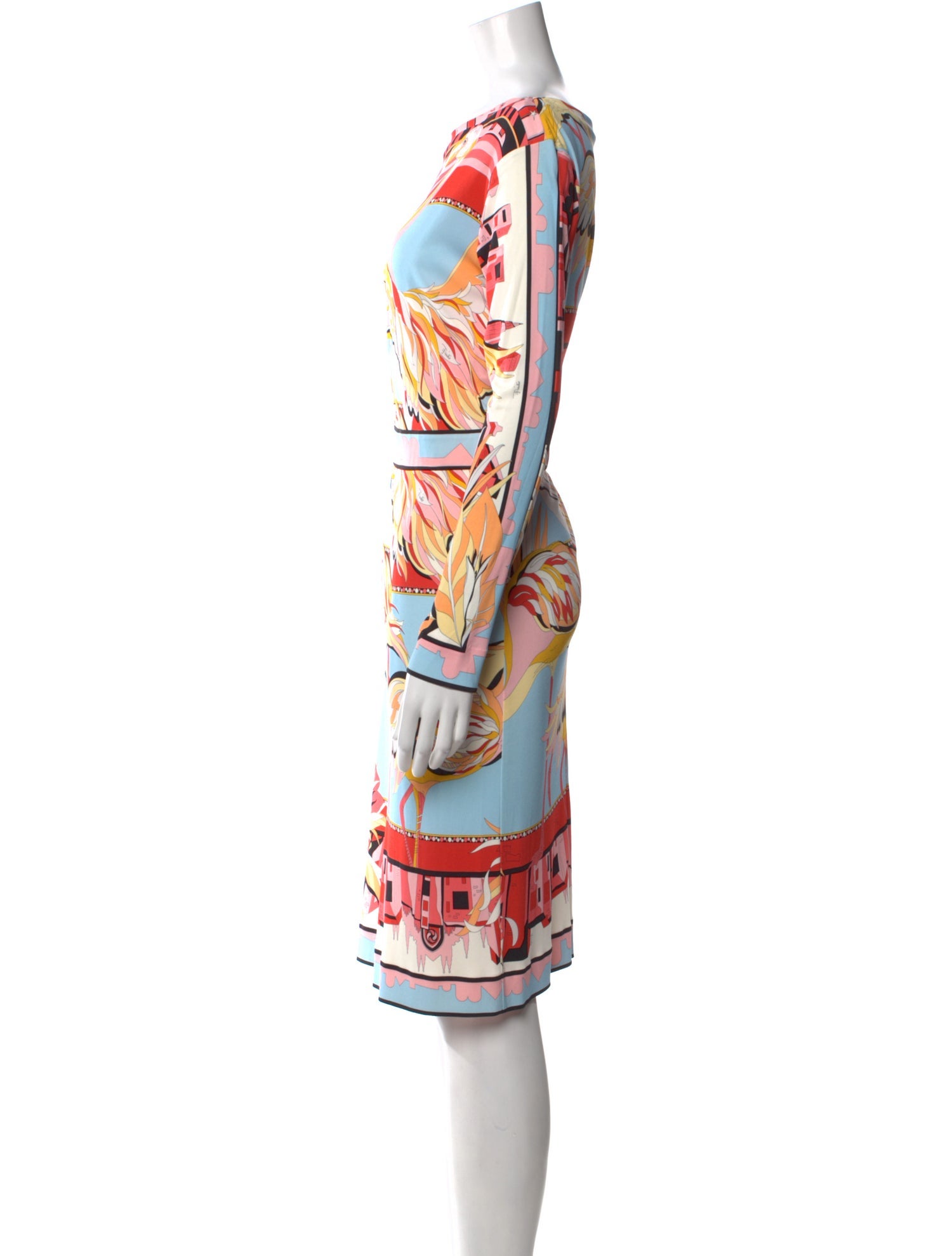 Emilio Pucci Silk Knee-Length Dress