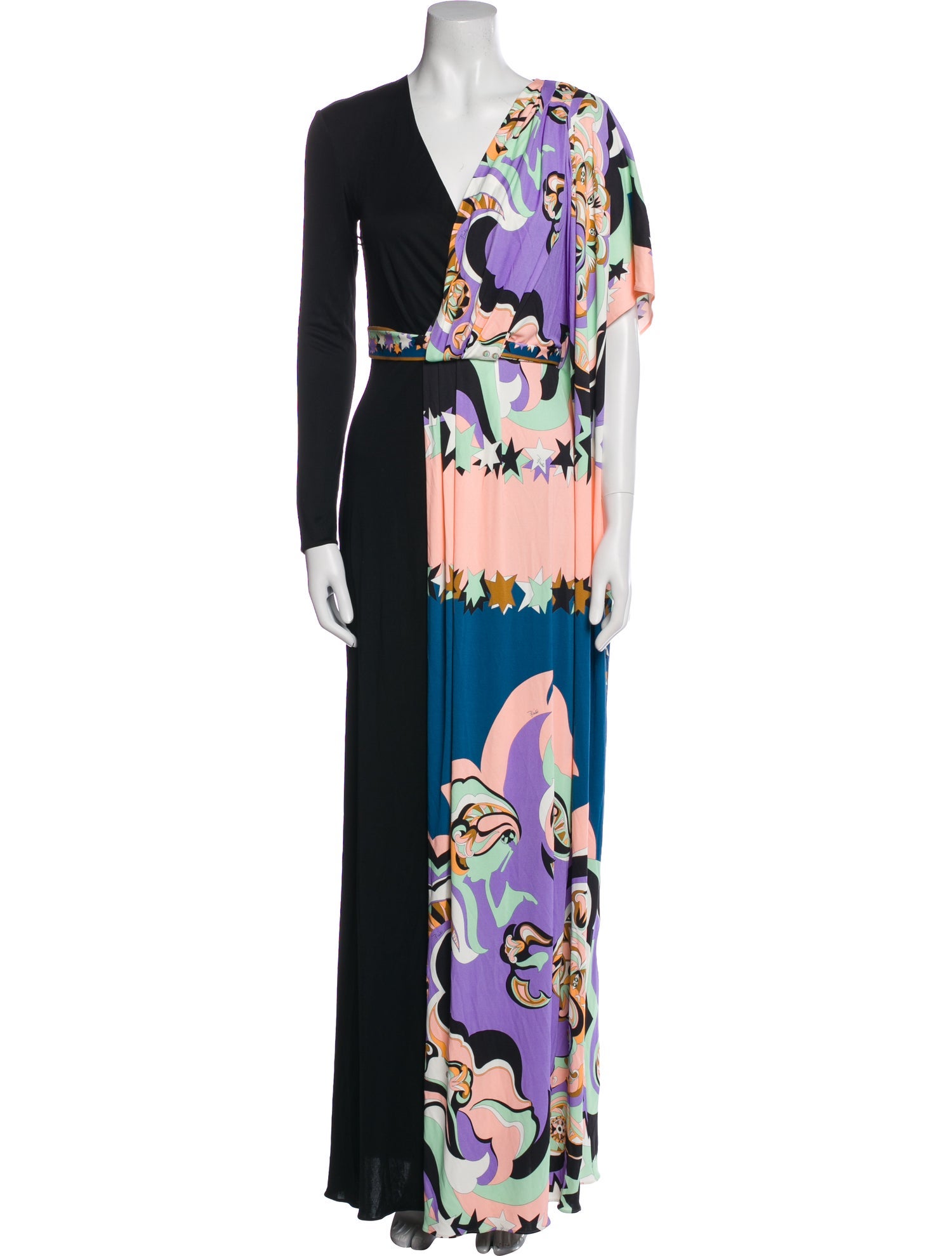 Emilio Pucci Floral Print Long Dress w/ Tags