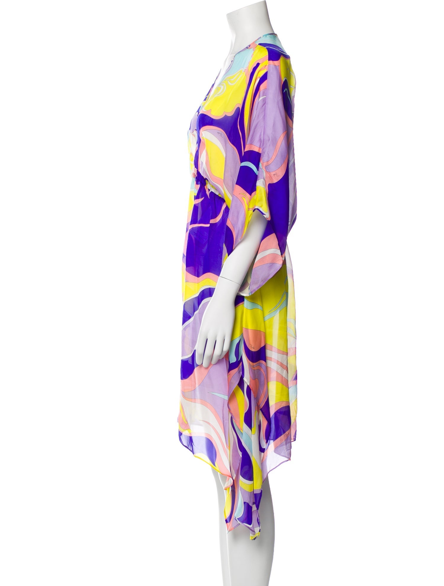 Emilio Pucci Printed Ruffle Embellishment Cover-Up