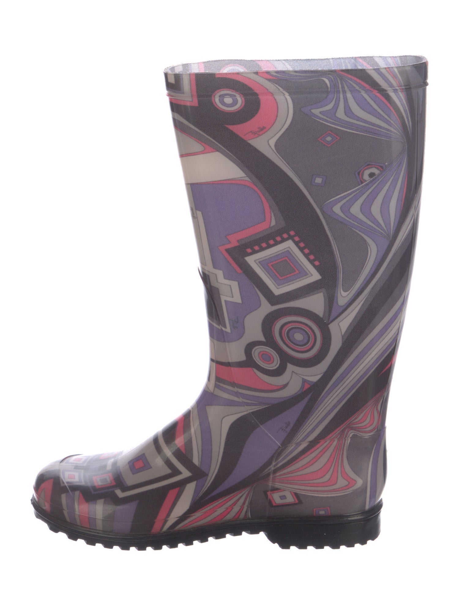 Emilio Pucci Rubber Printed Rain Boots