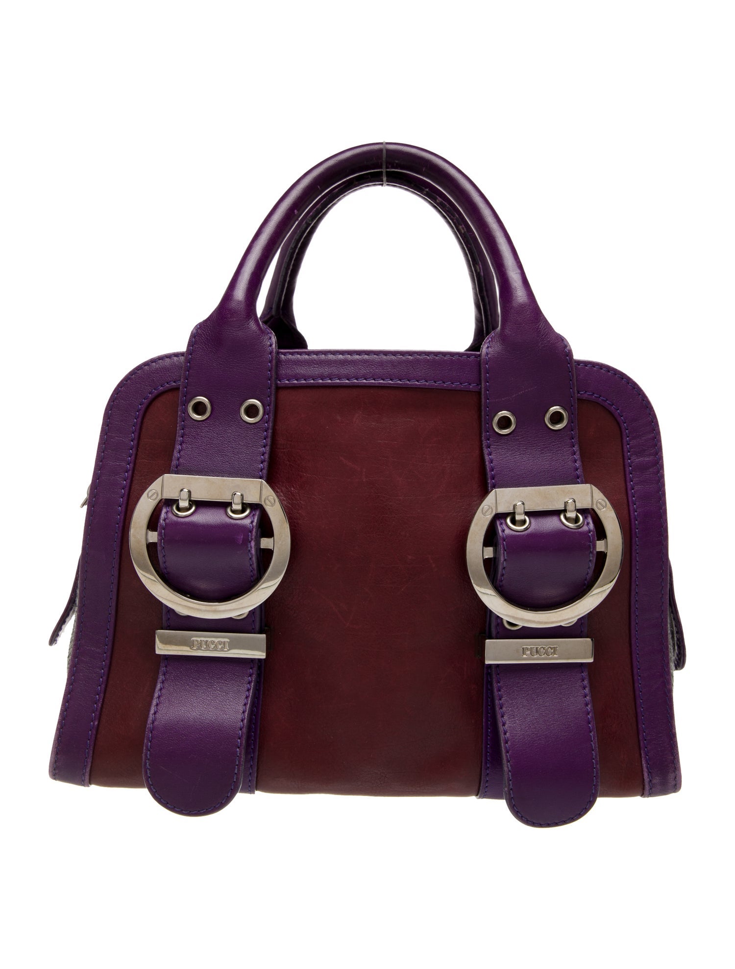 Emilio Pucci Leather Top Handle Bag