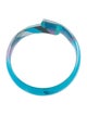 Emilio Pucci Resin & Fabric Bangle Bracelet