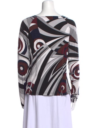 Emilio Pucci Printed V-Neck Top