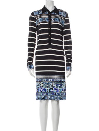 Emilio Pucci Striped Knee-Length Dress