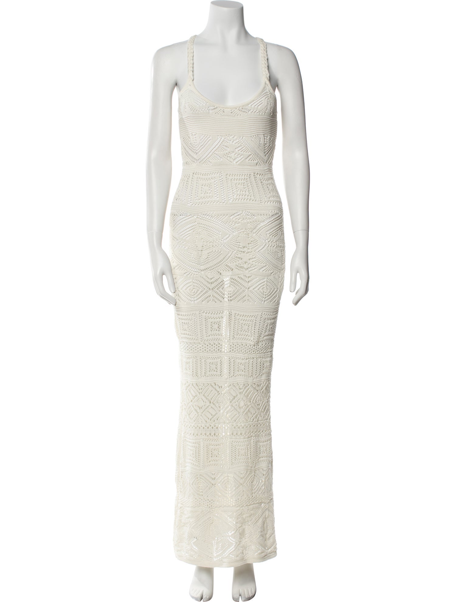 Emilio Pucci Lace Pattern Long Dress
