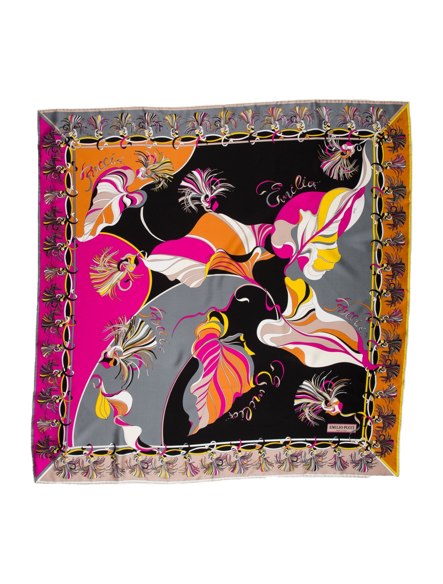 Emilio Pucci Silk Printed Scarf w/ Tags