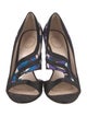 Emilio Pucci Satin Printed Slingback Sandals