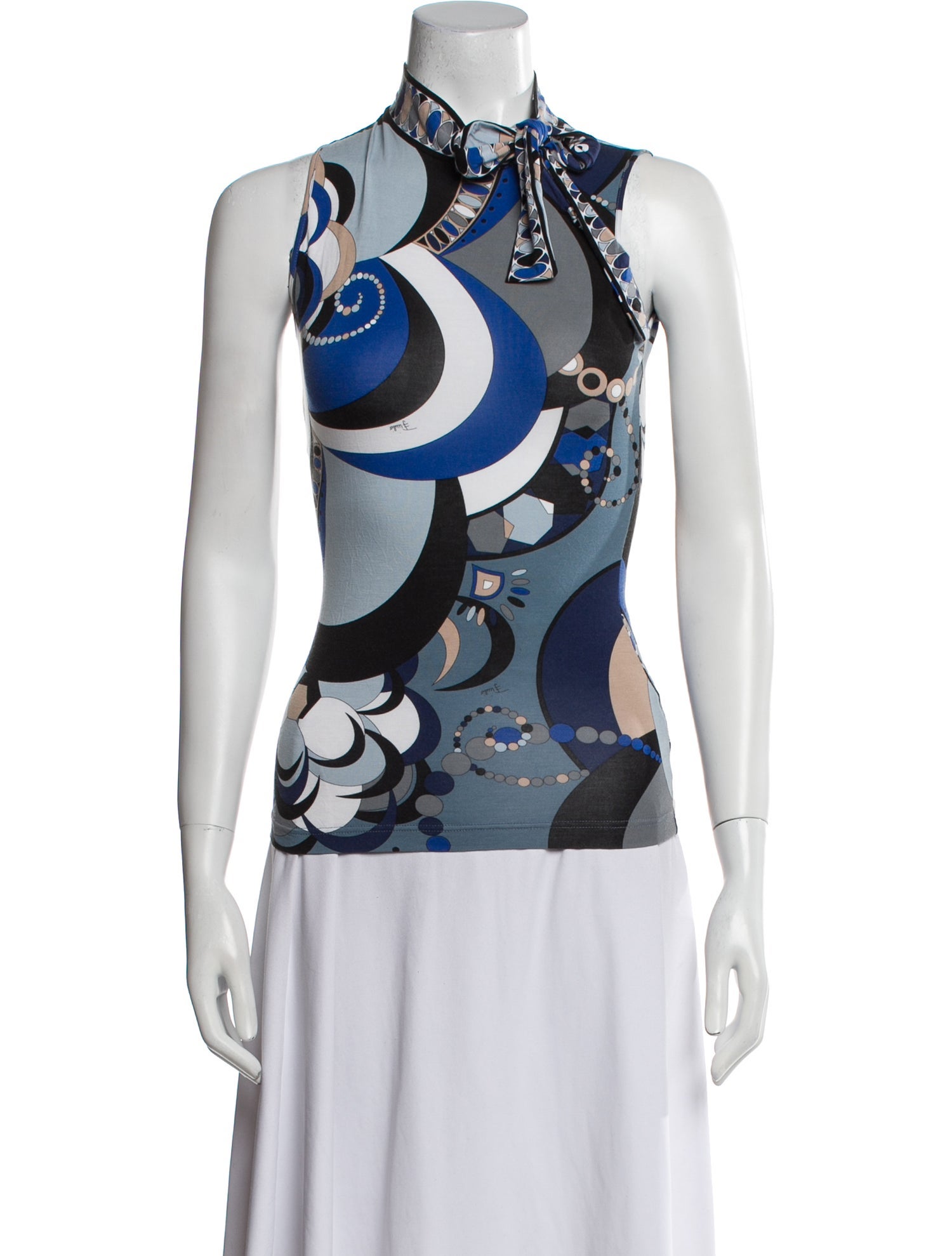 Emilio Pucci Printed Halterneck Top